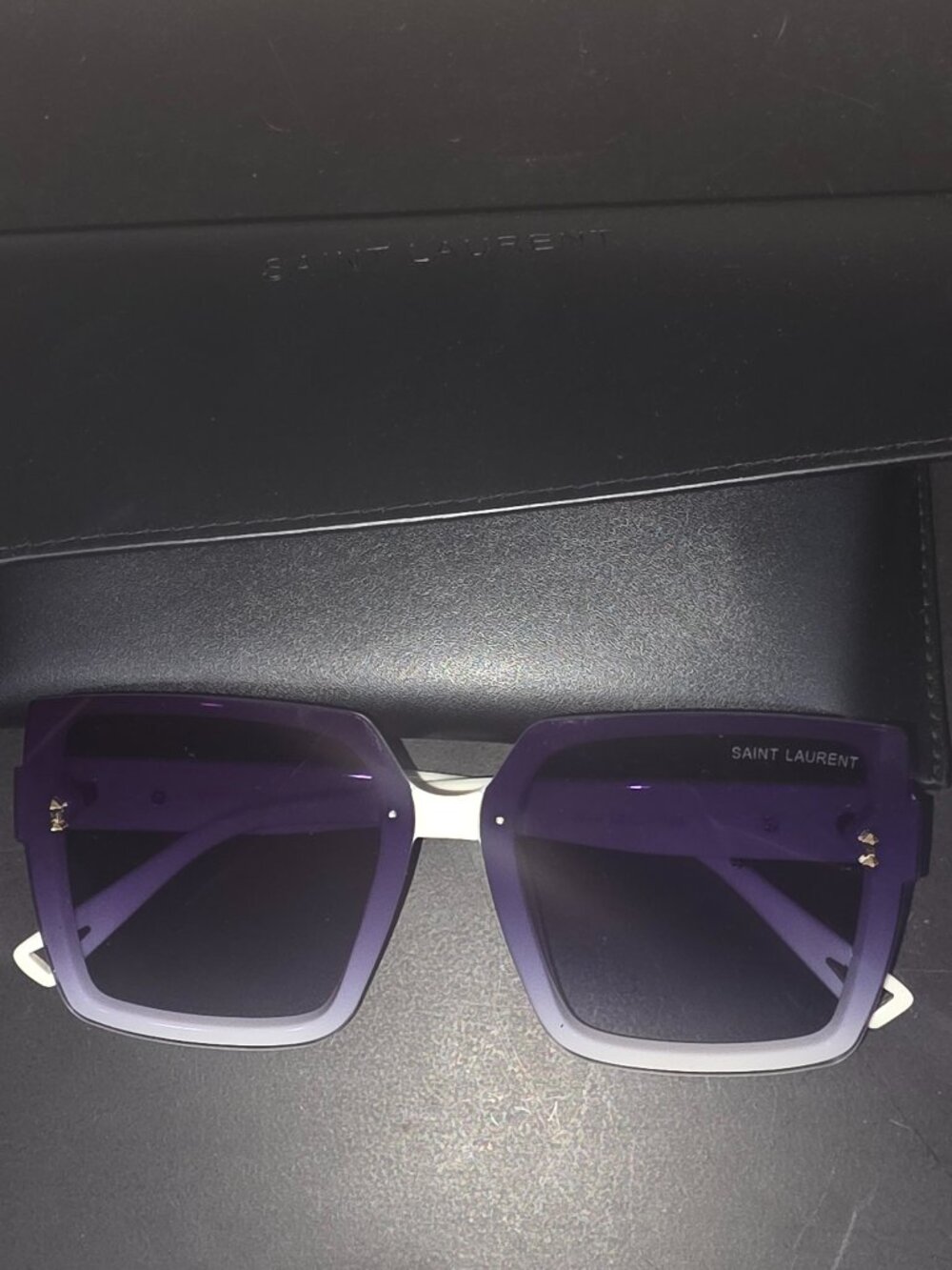 NEW Yves Saint Laurent Black & White Sunglasses